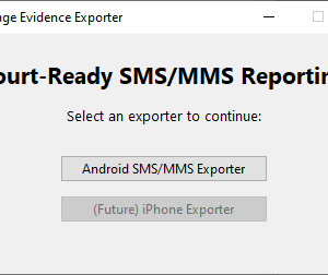 Message Evidence Exporter